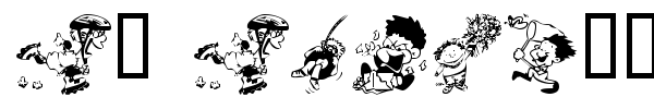 KR Kidlets font preview